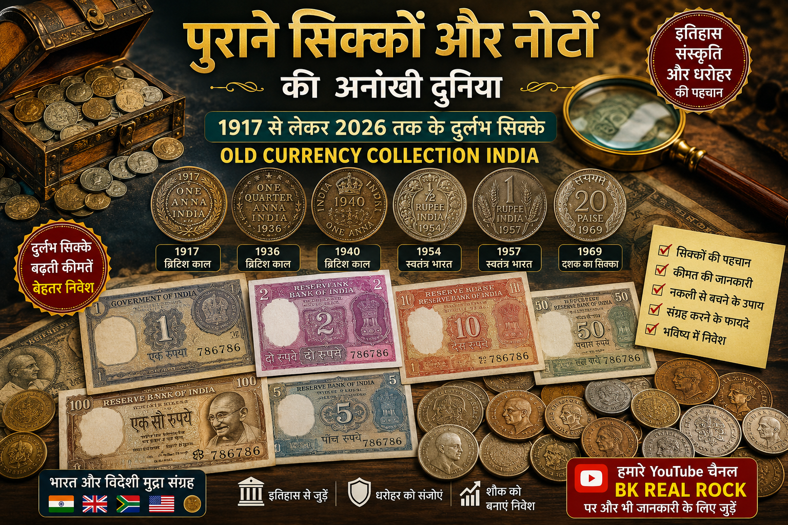 👉 पुराने सिक्कों और नोटों का ऐतिहासिक संग्रह | 1917 से 1957 तक के दुर्लभ भारतीय सिक्के और 786 नंबर वाले नोट (Alternative) 👉 Old currency collection India showing rare coins, old rupees notes and foreign currency